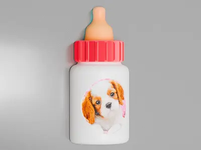 Babys Bottle Magnet 3D print model