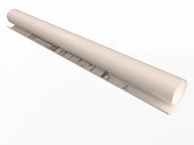 House Blueprints 02 Low-poly 3D model