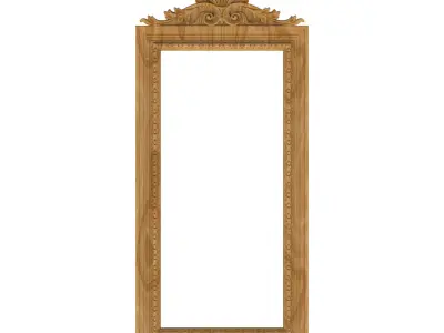 Carved picture frame STL 3D model 71