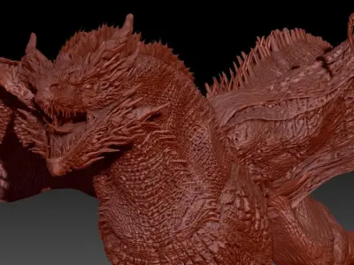 Dark Dragon Killgharrah 3D model