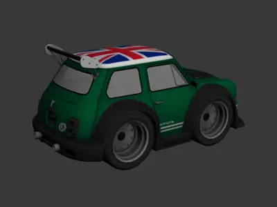 cartoon car vehicle 3d game ready model Low-poly 3D model-012 Low-poly 3D model