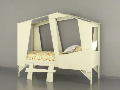 children cabin bed 10 3D model