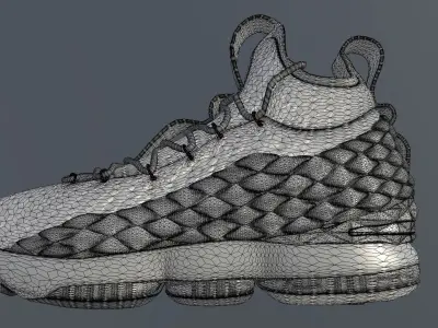 NIKE LEBRON JAMES 15 SHOES PBR Low-poly 3D model