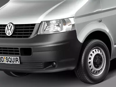 Volkswagen T5 Transporter Van 2003-2009 3D model