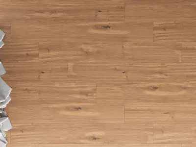 Wood floor Oak Molasses Brushed 3D model