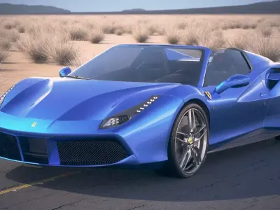 Ferrari 488 GTB Spider 2017 3D model
