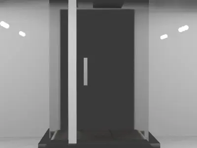 Bathroom with bathtub and sink Free 3D model