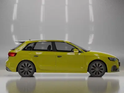 Audi RS3 sportback 2018 3D model