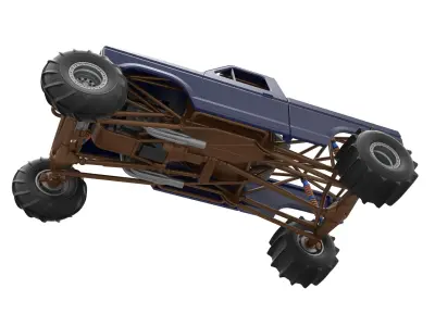 Mud dragster Version 2 Scale 1 to 25 3D print model