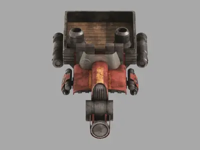 Ute Speeder Variant B - Star Wars Downunder Low-poly 3D model