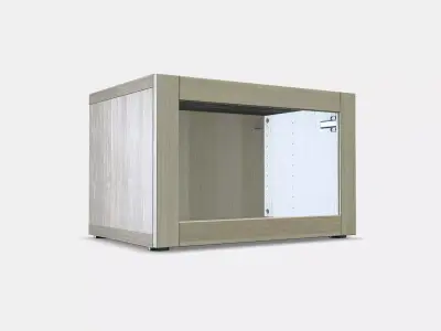 BESTA Shelf unit with glass door 4 3D model