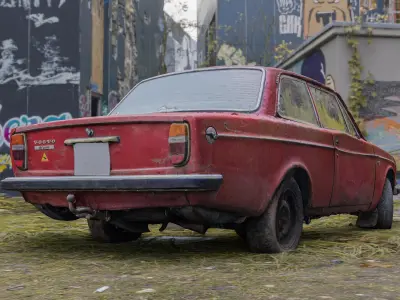 volvo 142 raw scan 3D model