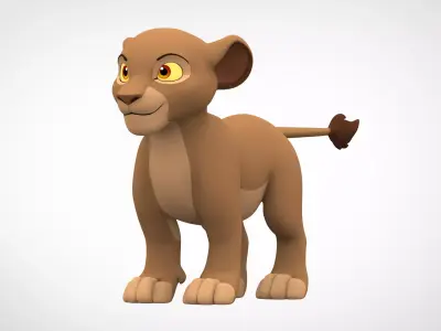 Sarabi Cub Low-poly 3D model