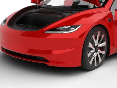 Tesla Model 3 2024 HQ 3d model 3D model