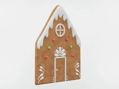 Gingerbread Christmas Cookie 10 3D model
