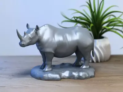 rhinoceros bust rhinoceros sculpture  3D print model