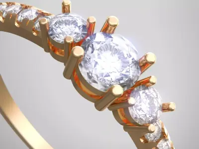 Finger Rings collection printable 3D print model