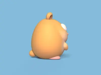 Hamster Big Eyes 3D print model