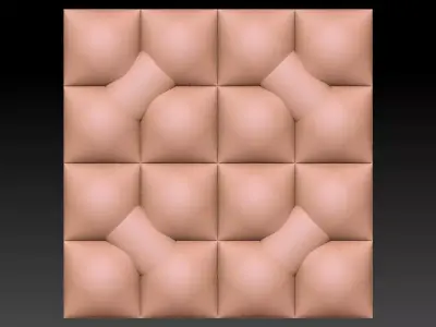 3D WALLPANEL 600MM x 600MM 3D model