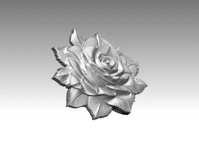 Rose Flower Sculpture 3D print model