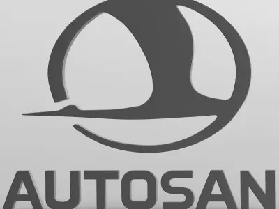 autosan logo 3D model