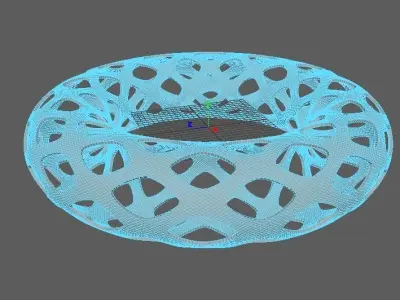 A Hollow out torus Free 3D model