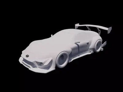 supra Toyota  Low-poly 3D model