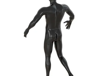 Faceless sports mannequin 136 3D model