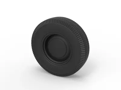 Wheel from retro car 3D print model