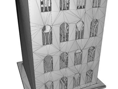 Multi Storey Cartoon House Low-poly 3D model