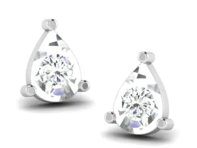 Soliraire Women Earring 3D print model purchase