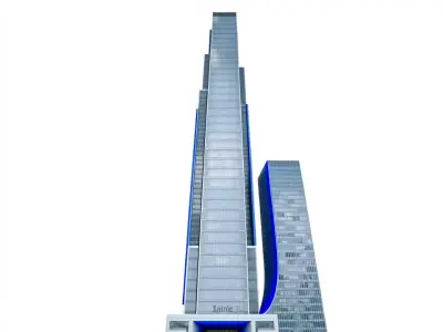 Modern Glass Skyscraper model pack Low-poly 3D model