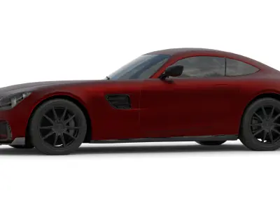 Mercedes Benz AMG Sports Car 3D Model Realistic High Detail  Low-poly 3D model