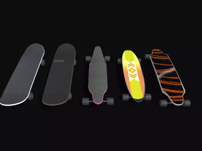 skateborad type 3D model