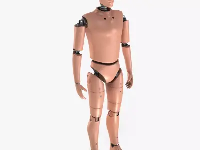 Male Crash Test Dummy -  3 Texture Sets in 1 3D model