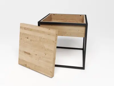 Sidetable Monolit 3D model