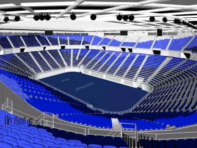 Rod Laver Arena Low-poly 3D model