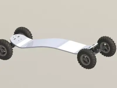 MOUNTAIN SKATE BOARD 3D model