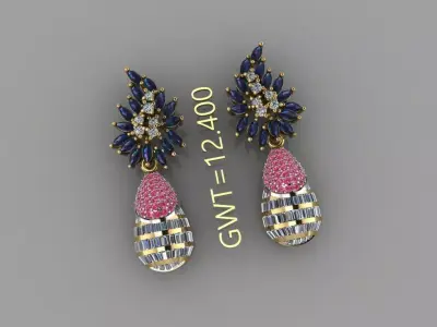 Earrings 3D model order