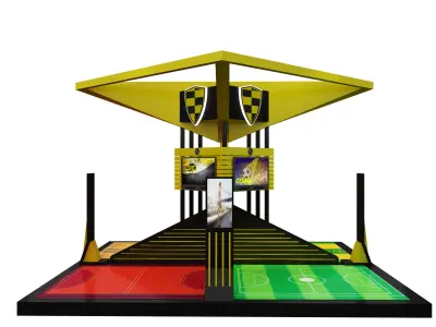 Booth Exhibition Stand a602b 3D model