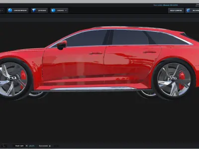 E3D - Audi RS6 Avant 2020  3D model