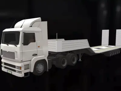 Truck 2 Low-poly 3D model