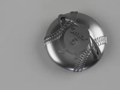 Baseball Car Emblem beer decor  paperweight 3D print model