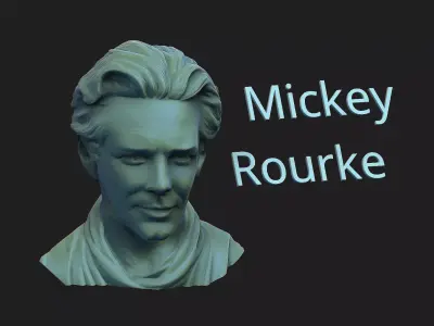 Mickey Rourke 3D print model