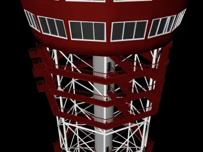 TV tower 3D print model