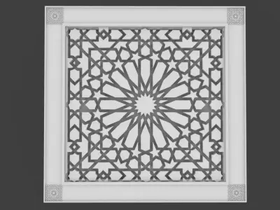 Ceiling 3D model style Arabic morocco ceiling 3D model