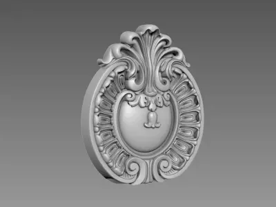 Rosette Decor 3D model