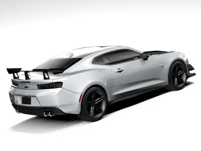 Chevrolet Camaro ZL1 1LE 2018 lowpoly 3D model