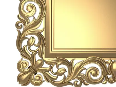 Carved Picture Frame 3D model