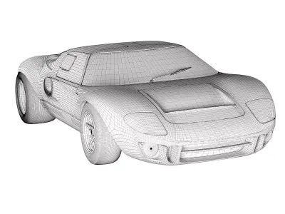 Ford GT40 3D model purchase